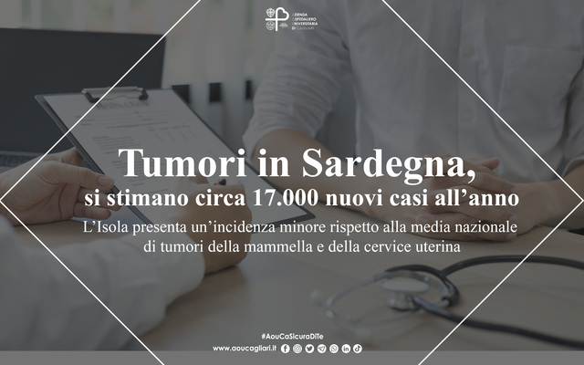 Tumori, in Sardegna diciassette mila nuovi casi all'anno